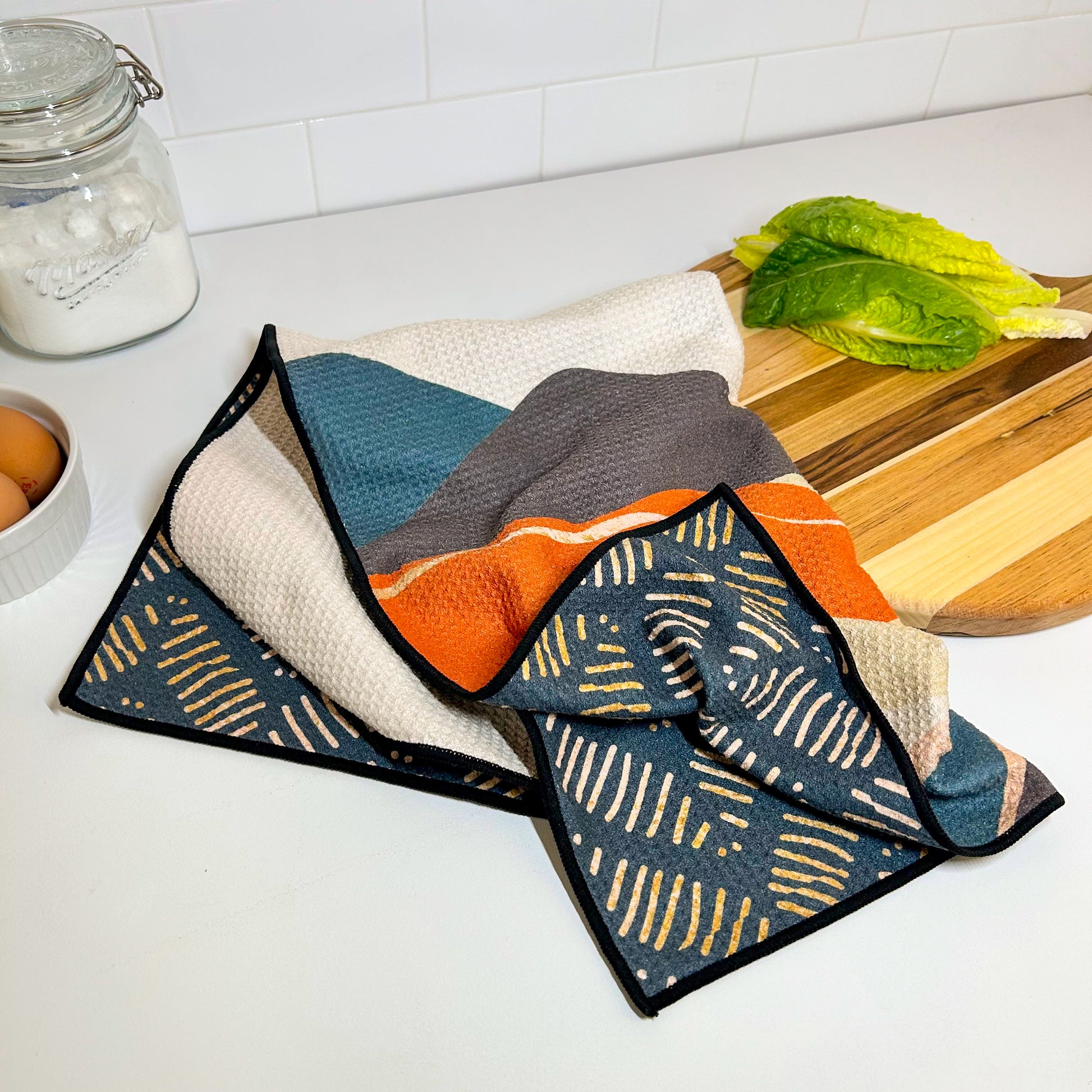 The Best Towel - Buzzee - Kitchen Tea Towel , dish towel & Hand towel - Sunrise - double sided towel
